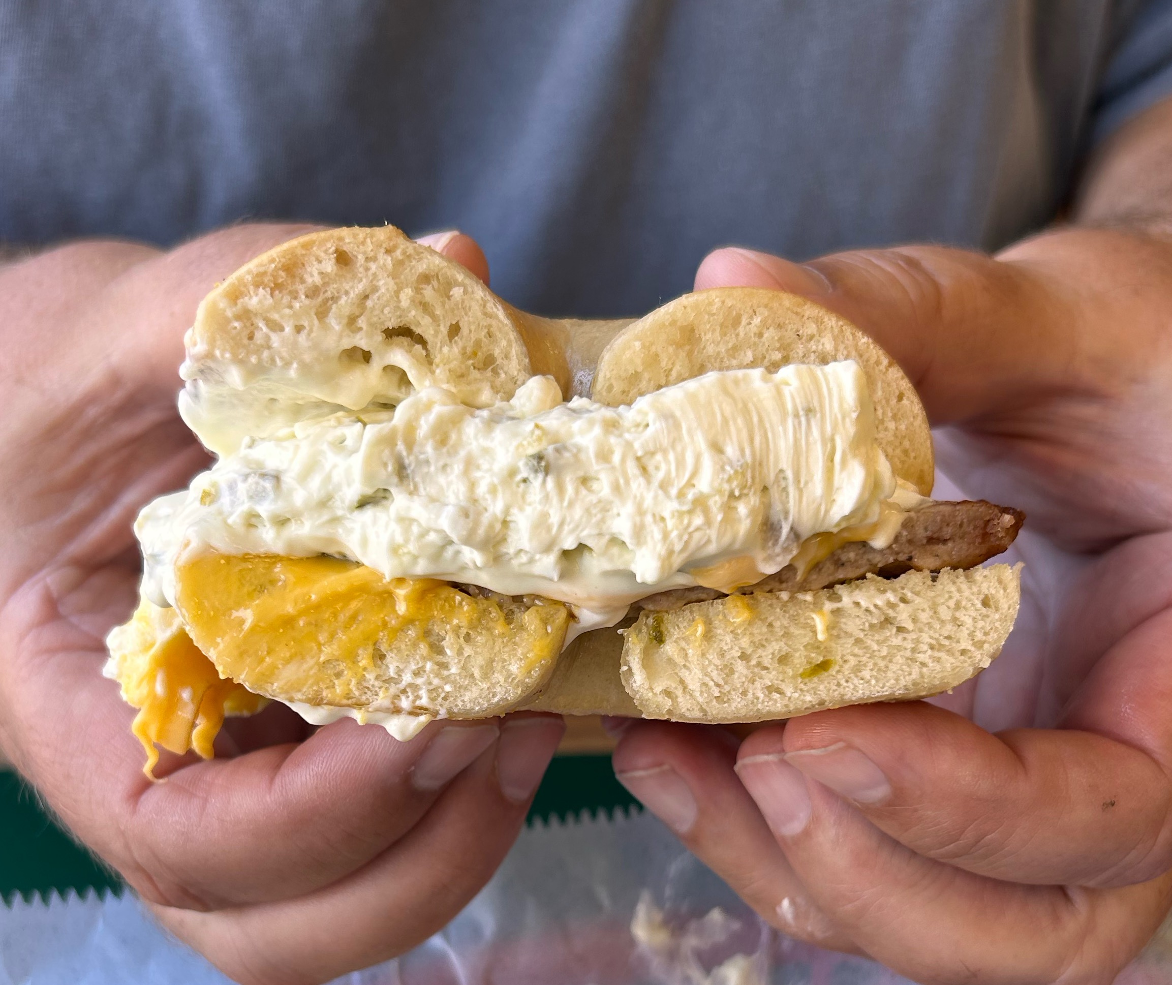 Rita Special Breakfast Bagel at Island Bagel & Deli