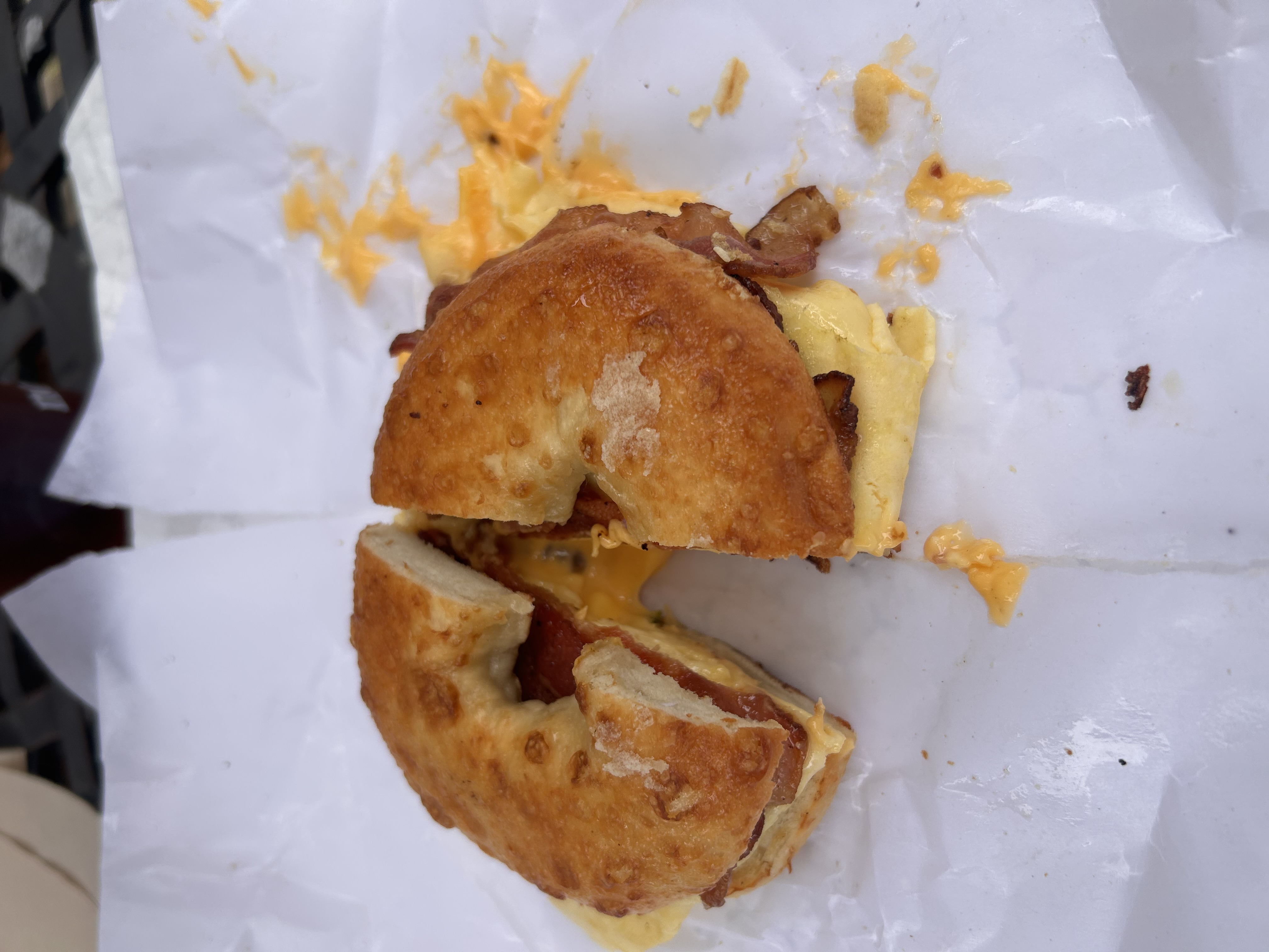 The OG Breakfast Bagel Sandwich at Nosh NY Bagels